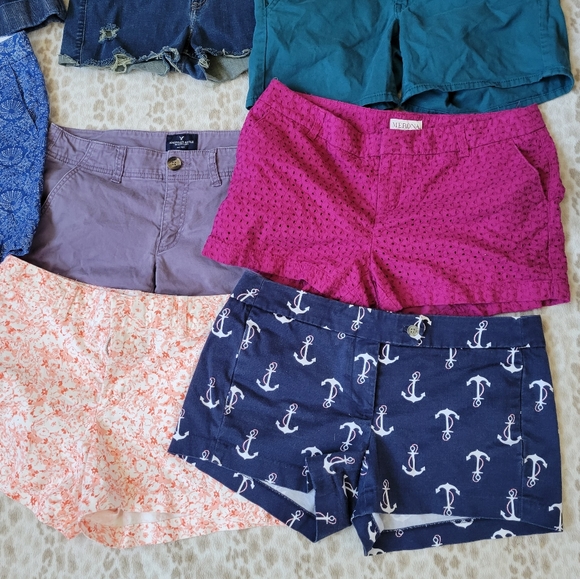 Lot 9 Sz 4 6 Shorts American Eagle Abercrombie Gap J Crew Banana Republic Jean - Picture 9 of 12